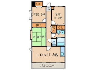 レシデンシア巨椋の物件間取画像